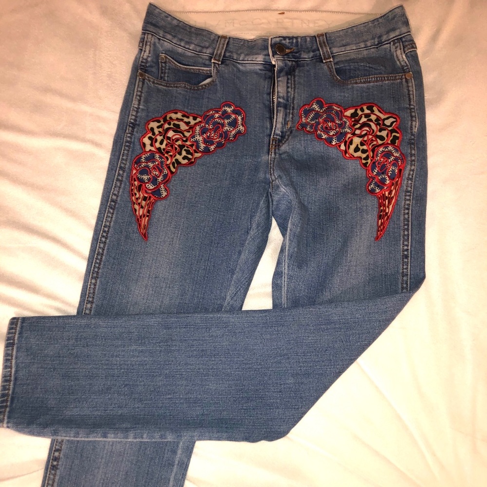Stella McCartney Embroidered Jeans - Size 25